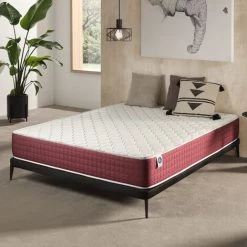 Matelas THERMESSENCE 80 X 190 Mousse à Mémoire De Forme HD | Très Épais 30 Cm | 7 Zones Grand Confort | Accueil Latex | Naturalex - Blanc