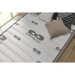 Matelas VISCO CARBONE 70 X 190 Cm Mousse à Mémoire De Forme HD | Épais 20 Cm | Haut De Gamme | Maxi Confort | NATURALEX - Blanc -Matelas Soldes Boutique 57333085 5