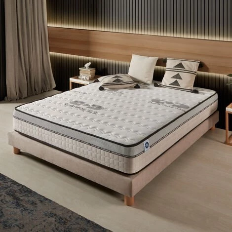 Matelas VISCO CARBONE 70 X 190 Cm Mousse à Mémoire De Forme HD | Épais 30 Cm | Haut De Gamme | Maxi Confort | NATURALEX - Blanc 1 Matelas VISCO CARBONE 70 X 190 Cm Mousse à Mémoire De Forme HD | Épais 30 Cm | Haut De Gamme | Maxi Confort | NATURALEX - Blanc