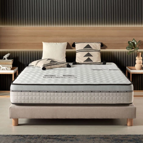 Matelas VISCO CARBONE 70 X 190 Cm Mousse à Mémoire De Forme HD | Épais 30 Cm | Haut De Gamme | Maxi Confort | NATURALEX - Blanc 2 Matelas VISCO CARBONE 70 X 190 Cm Mousse à Mémoire De Forme HD | Épais 30 Cm | Haut De Gamme | Maxi Confort | NATURALEX - Blanc – Image 2