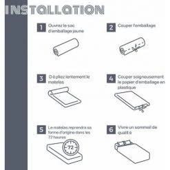 IZTOSS Matelas 140x190cm - Épaisseur 26 Cm - Luxe Matelas Mémoire De Forme Pour Adulte Enfant - 7 Zones De Confort Mousse Mémoire Adaptative (140x190x26cm) -Matelas Soldes Boutique 57496604 3