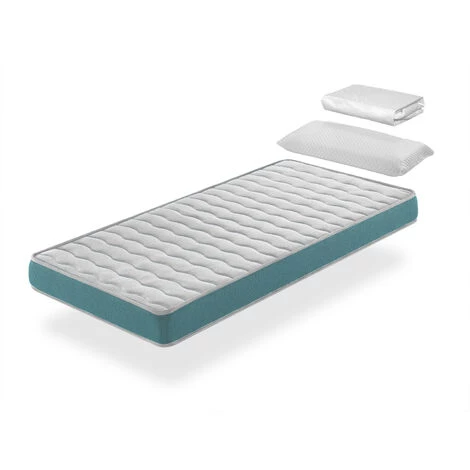 DREAMDI Pack Matelas 70X160 EKOZEN LIT ENFANT, Epaisseur 14 CM + 1 Oreiller A Memoire 70x35 + 1 Protege Matelas 70x160 1 DREAMDI Pack Matelas 70X160 EKOZEN LIT ENFANT, Epaisseur 14 CM + 1 Oreiller A Memoire 70x35 + 1 Protege Matelas 70x160