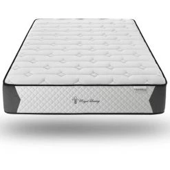 Matelas Mémoire De Forme 180x200 Royal Luxury 27 Hbedding - Mousse HR 28kg, 27cm D'épaisseur + Couette + 2 Oreillers - Blanc -Matelas Soldes Boutique 57641940 4