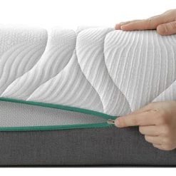 HBEDDING Matelas Mémoire De Forme 140x190 Wellness Hybrid - Latex, 25cm D'épaisseur + Couette + 2 Oreillers - Blanc -Matelas Soldes Boutique 57641946 5