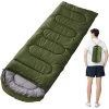 TINOR Ultralight Enfant Adulte Duvet, Sac De Couchage Froid Pour Camping Hiking Trekking Randonnée Extérieur Compact Sac De Couchage - Unisexe Vert（0.7kg）