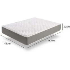 Dmora Deluxe Simple, Structure En Mousse à Mémoire, Orthopédique Et Anatomique Avec Capacité Portante Moyenne/rigide, Cm 105x190 Hauteur 20 -Matelas Soldes Boutique 58166483 5