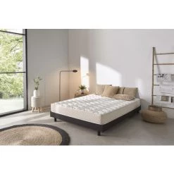 Dmora Superior Double Français, Structure En Mousse à Mémoire Et Gel, Orthopédique Et Anatomique Avec Une Capacité Portante Moyenne/rigide, Cm 150x200 Hauteur 22