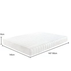 IZTOSS Lot De 2 - Luxe Matelas Mémoire De Forme 140x190 Memo - épaisseur 16cm- 8 Zones De Confort Mousse Mémoire Adaptative -Matelas Soldes Boutique 58269758 3