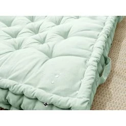 DOCK AVENUE Matelas Palette Avec 2 Dossiers 100% Coton Déperlant Et Anti UV KALA - VERT MENTHE -Matelas Soldes Boutique 58385433 3