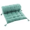 DOUCEUR D'INTÉRIEUR Matelas De Sol + Pompons 60x120 Cm Coton Uni Pacifique Menthe - Vert