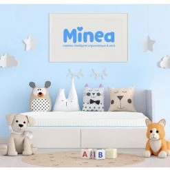 Matelas Minea SWEET DREAM BLEU 90x190 Mousse