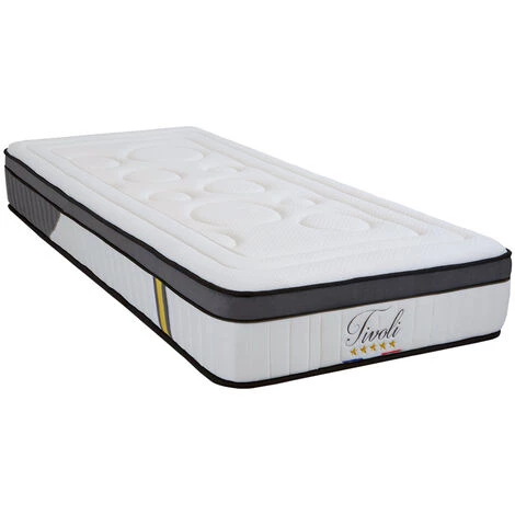 BELLECOUR LITERIE | Matelas TIVOLI 90x190 Cm | Mousse à Mémoire De Forme | Soutien Ferme - Blanc 2 BELLECOUR LITERIE | Matelas TIVOLI 90x190 Cm | Mousse à Mémoire De Forme | Soutien Ferme - Blanc – Image 2