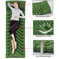MONLY Tapis De Camping Ultraléger Avec Oreiller, Matelas Gonflable, Lit D'extérieur, Imperméable, Pour Randonnée Et Trekking -Matelas Soldes Boutique 59240854 3