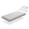 DORMALIT Pack Matelas 90X190 LIT ENFANTS H18 CM NUKA RESSORTS + 1 Oreiller Junior 90x35 Cm + 1 Protege Matelas 90x190 Cm