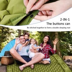 KARTOKNER Matelas De Camping Autogonflant Avec Oreiller - Matelas De Camping Ultraléger - Lit De Camping Simple Pour Randonnée, Camping(vert Sapin) -Matelas Soldes Boutique 59756709 5