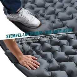 KARTOKNER Matelas De Camping Autogonflant Matelas De Couchage Tente Randonnée Adulte Tapis De Sol Auto-gonflant Joint Pliable Compact Ultra-léger Petit Matelas De Plage/voyage (bleu Paon) -Matelas Soldes Boutique 59756945 3