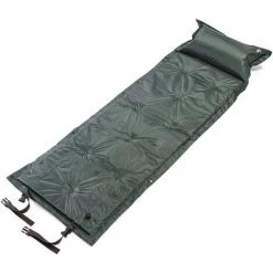 KARTOKNER Matelas De Couchage, Léger, Auto-gonflant Avec Oreiller Pour Le Camping Et La Randonnée183*57*2.5cm(vert)