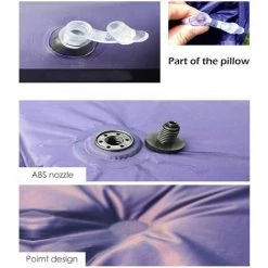 KARTOKNER Matelas De Couchage, Léger, Auto-gonflant Avec Oreiller Pour Le Camping Et La Randonnée183*57*2.5cm(vert) -Matelas Soldes Boutique 59758254 4