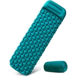 KARTOKNER Matelas De Camping Gonflable Tapis De Gonflable éTanche Tapis De Couchage D’Air UltraléGer Pour Camping,Voyage, RandonnéE 195*60*5CM(vert émeraude)