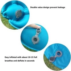 KARTOKNER Matelas De Camping Gonflable Tapis De Gonflable éTanche Tapis De Couchage D’Air UltraléGer Pour Camping,Voyage, RandonnéE 195*60*5CM(vert émeraude) -Matelas Soldes Boutique 59758270 3