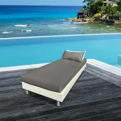 Lit D'extérieur Essenzia MATELAS D'EXTERIEUR STERLING 80x200 - Blanc -Matelas Soldes Boutique 59919031 3