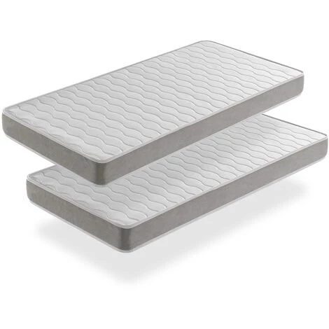 DREAMDI LOT X2 Matelas Mousse 70x190 APOLO, Epaisseur 14 CM,Ergonomique Et Respirant 1 DREAMDI LOT X2 Matelas Mousse 70x190 APOLO, Epaisseur 14 CM,Ergonomique Et Respirant