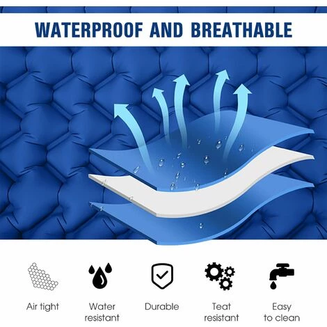 TANCYCO Tapis De Camping Léger Avec Oreiller Pneumatique Matelas Pneumatique Portable Matelas De Couchage Imperméable Pour Sac à Dos,Gris, 5 TANCYCO Tapis De Camping Léger Avec Oreiller Pneumatique Matelas Pneumatique Portable Matelas De Couchage Imperméable Pour Sac à Dos,Gris, – Image 5