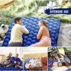 TANCYCO Matelas De Camping Pour 2 Personnes Avec Oreiller Pneumatique Matelas Pneumatique Portable Matelas De Couchage Imperméable Pour Sac à Dos,Bleu Clair, 7 TANCYCO Matelas De Camping Pour 2 Personnes Avec Oreiller Pneumatique Matelas Pneumatique Portable Matelas De Couchage Imperméable Pour Sac à Dos,Bleu Clair, -Matelas Soldes Boutique 59953362 3