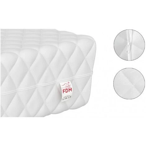 KIDS LITERIE Matelas Mousse Baby Comfort - 60x120 Blanc - Blanc 3 KIDS LITERIE Matelas Mousse Baby Comfort - 60x120 Blanc - Blanc – Image 3
