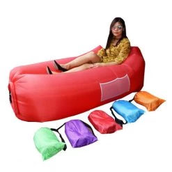 TANCYCO Super Léger Extérieur Rapide Infaltable Air Sofa Canapé Portable Lit Gonflable Pliable Plage Sleeping Lounger Laybag,Le Noir,260 * 70cm -Matelas Soldes Boutique 60221934 3