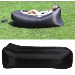 TANCYCO Canapé D'air Portable Extérieur Canapé-lit Paresseux Lit Gonflable Pliable Intérieur Sac De Couchage De Plage Vente Directe D'usine Ciel,Le Noir