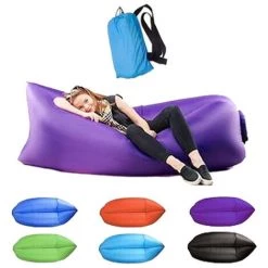 TANCYCO Canapé D'air Portable Extérieur Canapé-lit Paresseux Lit Gonflable Pliable Intérieur Sac De Couchage De Plage Vente Directe D'usine Ciel,Le Noir -Matelas Soldes Boutique 60222232 4