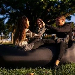 TANCYCO Canapé D'air Portable Extérieur Canapé-lit Paresseux Lit Gonflable Pliable Intérieur Sac De Couchage De Plage Vente Directe D'usine Ciel,Le Noir -Matelas Soldes Boutique 60222232 5