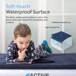 Matelas Gonflable Avec Pompe à Air Rechargeable Et Pompe à Pied, 2 Personnes, Pompe à Air, Sac De Transport Inclus - 150 X 203 X 22 Cm Active Era -Matelas Soldes Boutique 60262563 5