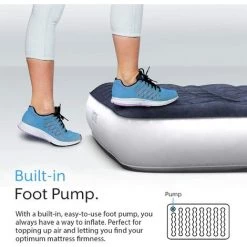Matelas Gonflable Avec Pompe à Air Rechargeable Et Pompe à Pied, 1 Personne, Sac De Transport Inclus Active Era 8 Matelas Gonflable Avec Pompe à Air Rechargeable Et Pompe à Pied, 1 Personne, Sac De Transport Inclus Active Era -Matelas Soldes Boutique 60262570 4