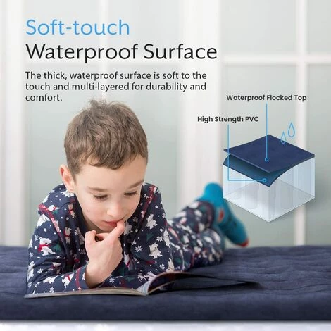 Matelas Gonflable Avec Pompe à Air Rechargeable Et Pompe à Pied, 1 Personne, Sac De Transport Inclus Active Era 5 Matelas Gonflable Avec Pompe à Air Rechargeable Et Pompe à Pied, 1 Personne, Sac De Transport Inclus Active Era – Image 5