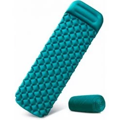 MACARON Matelas De Camping Épaisseur Améliorée 10cm Tapis De Couchage Autogonflant, Matelas Randonnée Avec Oreiller, Matelas Gonflable Ultraléger Pour Camping,Tente,Randonnée LO-Ron