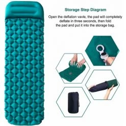 MACARON Matelas De Camping Épaisseur Améliorée 10cm Tapis De Couchage Autogonflant, Matelas Randonnée Avec Oreiller, Matelas Gonflable Ultraléger Pour Camping,Tente,Randonnée LO-Ron -Matelas Soldes Boutique 60657008 4