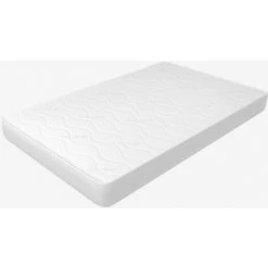 MIASUITE Matelas 140x190 Cm, Hauteur 10 Cm - Pliable - En Waterfoam, Anti-acariens Et Hyperrespirant. Modèle: Plus.