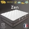 LUXURY LITERIE Matelas 90x190 Cm, Hauteur 20cm, Mousse à Mémoire De Forme Zen, Haute Adaptabilité, Indépendance Du Couchage, Ergonomique, Réversible
