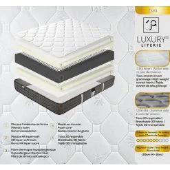 LUXURY LITERIE Matelas 90x190 Cm, Hauteur 20cm, Mousse à Mémoire De Forme Zen, Haute Adaptabilité, Indépendance Du Couchage, Ergonomique, Réversible 7 LUXURY LITERIE Matelas 90x190 Cm, Hauteur 20cm, Mousse à Mémoire De Forme Zen, Haute Adaptabilité, Indépendance Du Couchage, Ergonomique, Réversible -Matelas Soldes Boutique 61090045 4