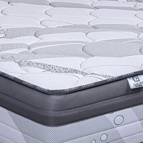 LUXURY LITERIE Matelas 140x190 Cm, Hauteur 26cm, Ressorts Ensachés, Mousse Haute Densité, Ferme, Relaxation, Indépendance De Couchage 3 LUXURY LITERIE Matelas 140x190 Cm, Hauteur 26cm, Ressorts Ensachés, Mousse Haute Densité, Ferme, Relaxation, Indépendance De Couchage – Image 3