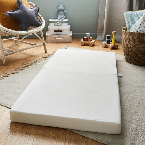 PTIT LIT P'tit Lit - Matelas De Voyage Bébé - Pliant - 60x120 Cm - Epaisseur 7 Cm : Moelleux Et Confortable - Pliable : Idéal Pour Couchage D'appoint - Blanc 2 PTIT LIT P'tit Lit - Matelas De Voyage Bébé - Pliant - 60x120 Cm - Epaisseur 7 Cm : Moelleux Et Confortable - Pliable : Idéal Pour Couchage D'appoint - Blanc – Image 2