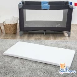 LES NOURSONS Matelas Pliant Bébé - 60x120cm - Matelas De Voyage - Déhoussable - Confortable - Garantie 2 Ans - Fabrication Française - Blanc -Matelas Soldes Boutique 61181828 3