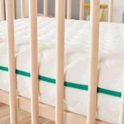Babysom - Matelas Bébé Bamboo + 1 Protège Matelas Imperméable OFFERT - 70x140cm - Déhoussable - Epaisseur 12cm - Blanc -Matelas Soldes Boutique 61181932 3
