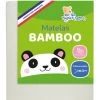 LES NOURSONS Matelas Bébé Bamboo - 60x120 Cm - Doux Et Absorbant - Déhoussable - Sans Traitement Chimique - Fabrication Française - Blanc