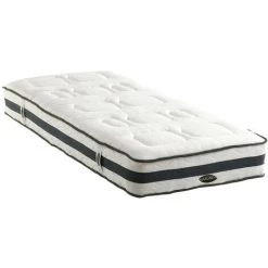 VENTE-UNIQUE.COM Matelas Ressorts Ensachés 7 Zones Et Mémoire De Forme AMARANTE De NATUREA - 90 X 200 Cm