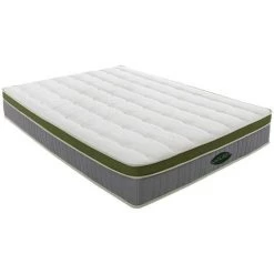 VENTE-UNIQUE.COM Matelas Ressorts Ensachés 7 Zones Mémoire De Forme Visco Carbone MANDEVILLA De NATUREA - ép.25cm - 140 X 190 Cm