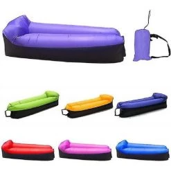 REGALOS Chaise Longue De Plage Adulte Sac De Couchage De Camping Pliant Rapide Sac De Canapé Gonflable étanche Sacs De Couchage De Camping Paresseuxlit Gonflable (orange) -Matelas Soldes Boutique 61662925 3