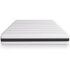 HBEDDING Matelas Ressorts Ensachés 140x190 Hygiospring - Mousse HR - Blanc